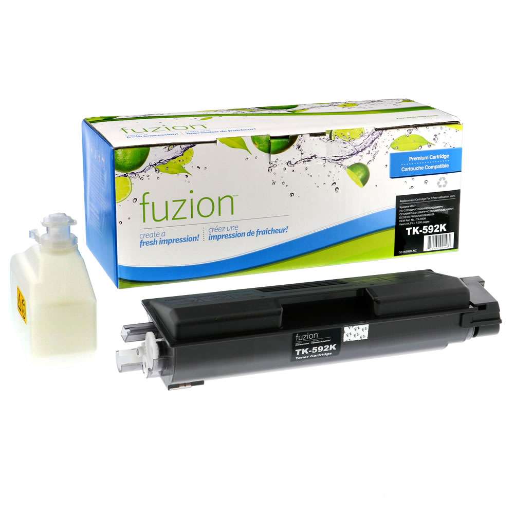 Kyocera Mita TK-592K Compatible Toner Cartridge - Black - Fuzion