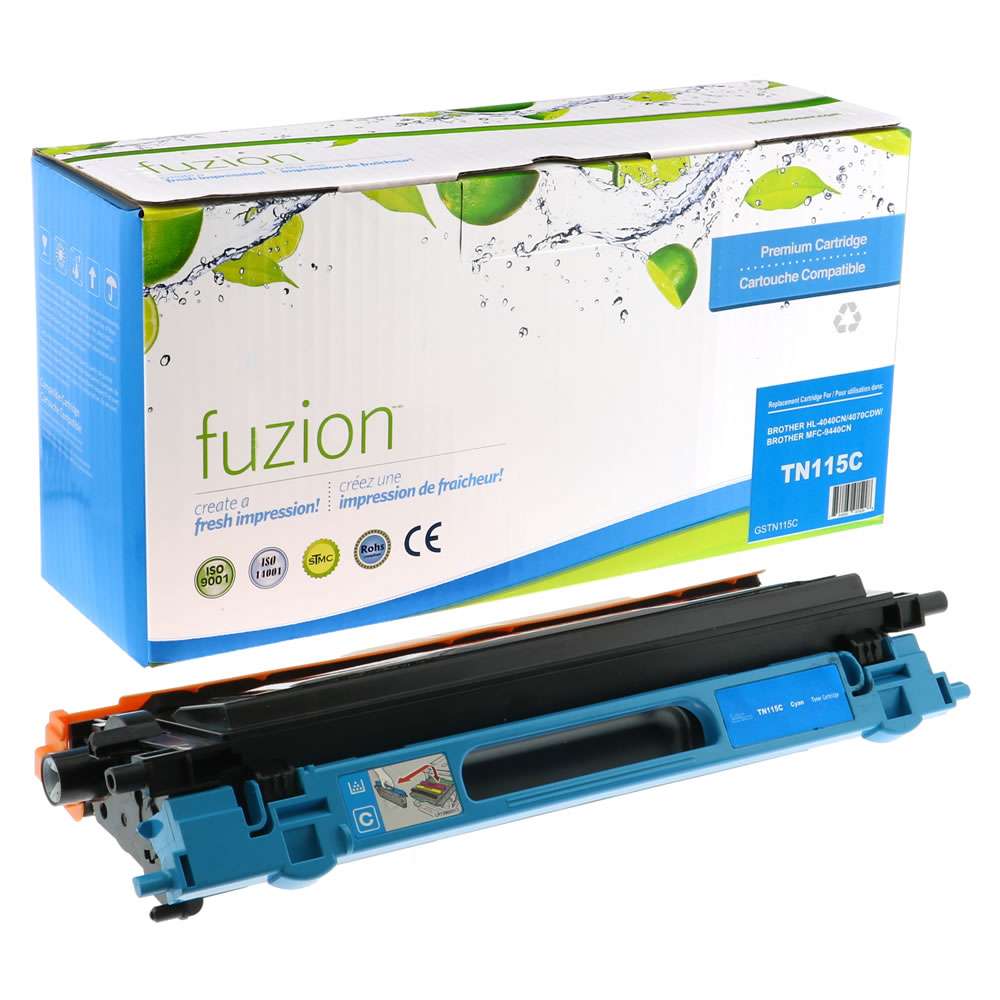 Brother TN115C Remanufactured Toner - Cyan - by Fuzion