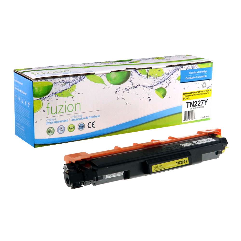 Brother TN227Y Compatible High Yield - Yellow Toner Cartridge - Fuzion