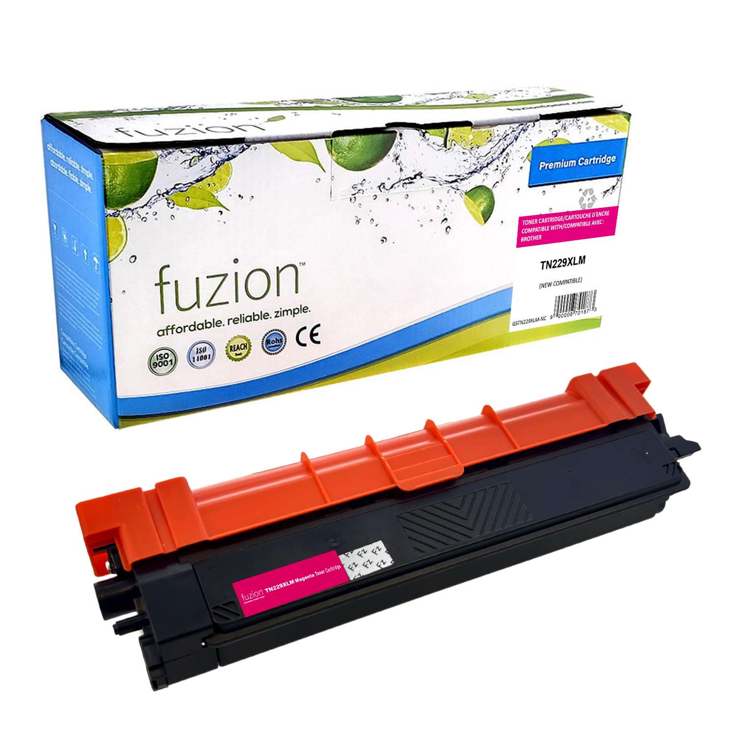 Brother TN229XLM Compatible High Yield - Magenta Toner Cartridge - Fuzion