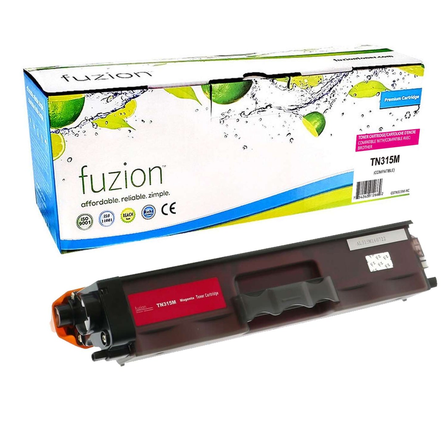 Brother TN315M Compatible - Magenta Toner Cartridge - Fuzion