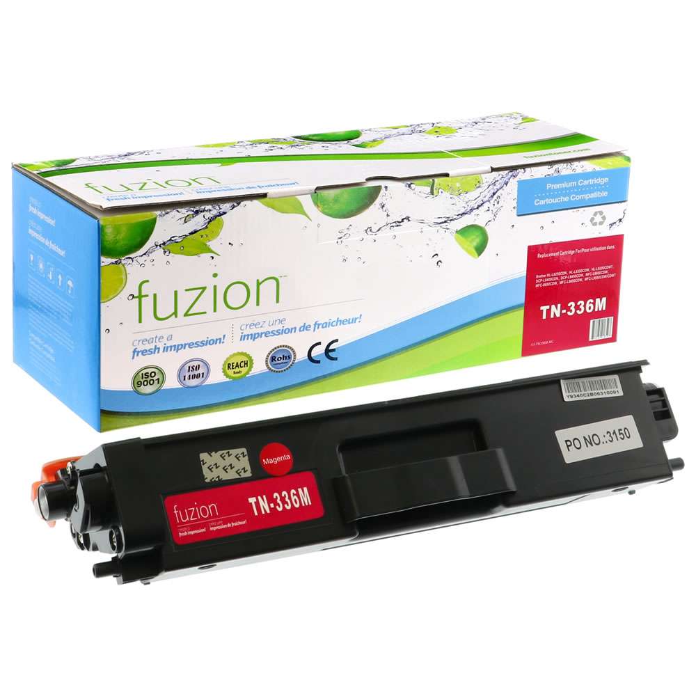Brother TN336M Compatible High Yield - Magenta Toner Cartridge - Fuzion
