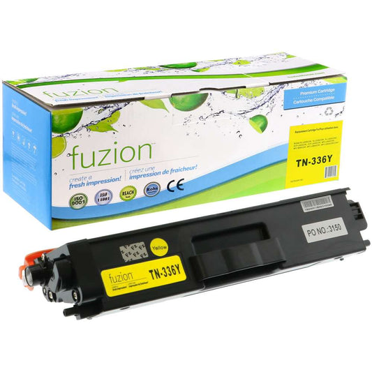 Brother TN336Y Compatible High Yield - Yellow Toner Cartridge - Fuzion