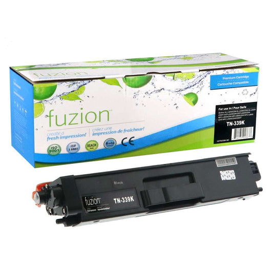 Brother TN339BK Compatible High Yield - Black Toner Cartridge - Fuzion