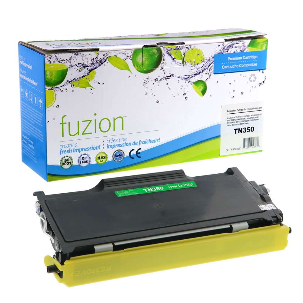 Brother TN350 Compatible - Black Toner Cartridge - Fuzion