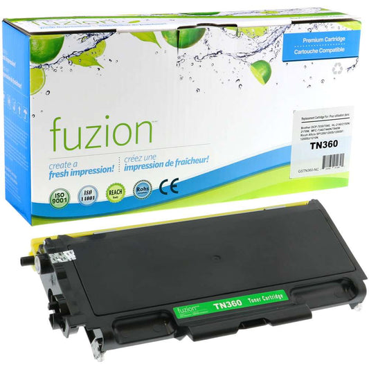 Brother TN360 Compatible High Yield - Black Toner Cartridge - Fuzion