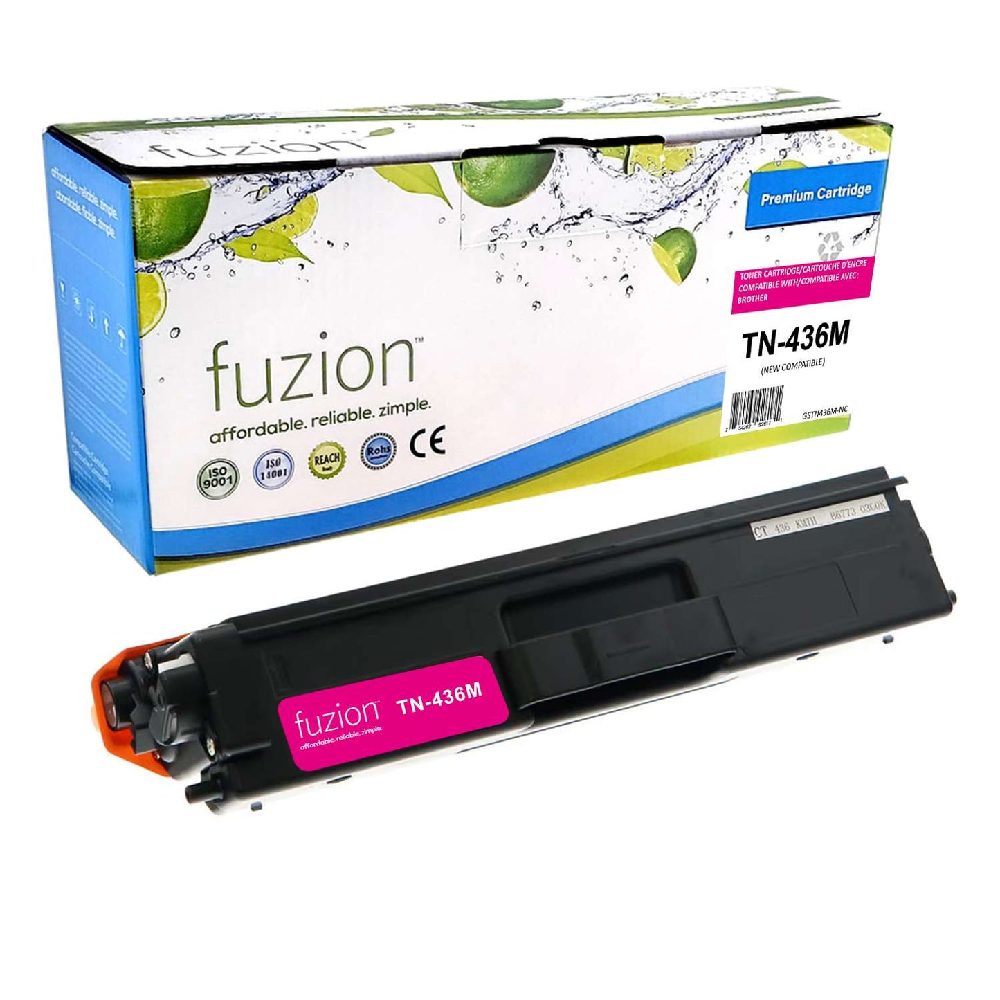 Brother TN436M Compatible Super High Yield - Magenta Toner Cartridge - Fuzion