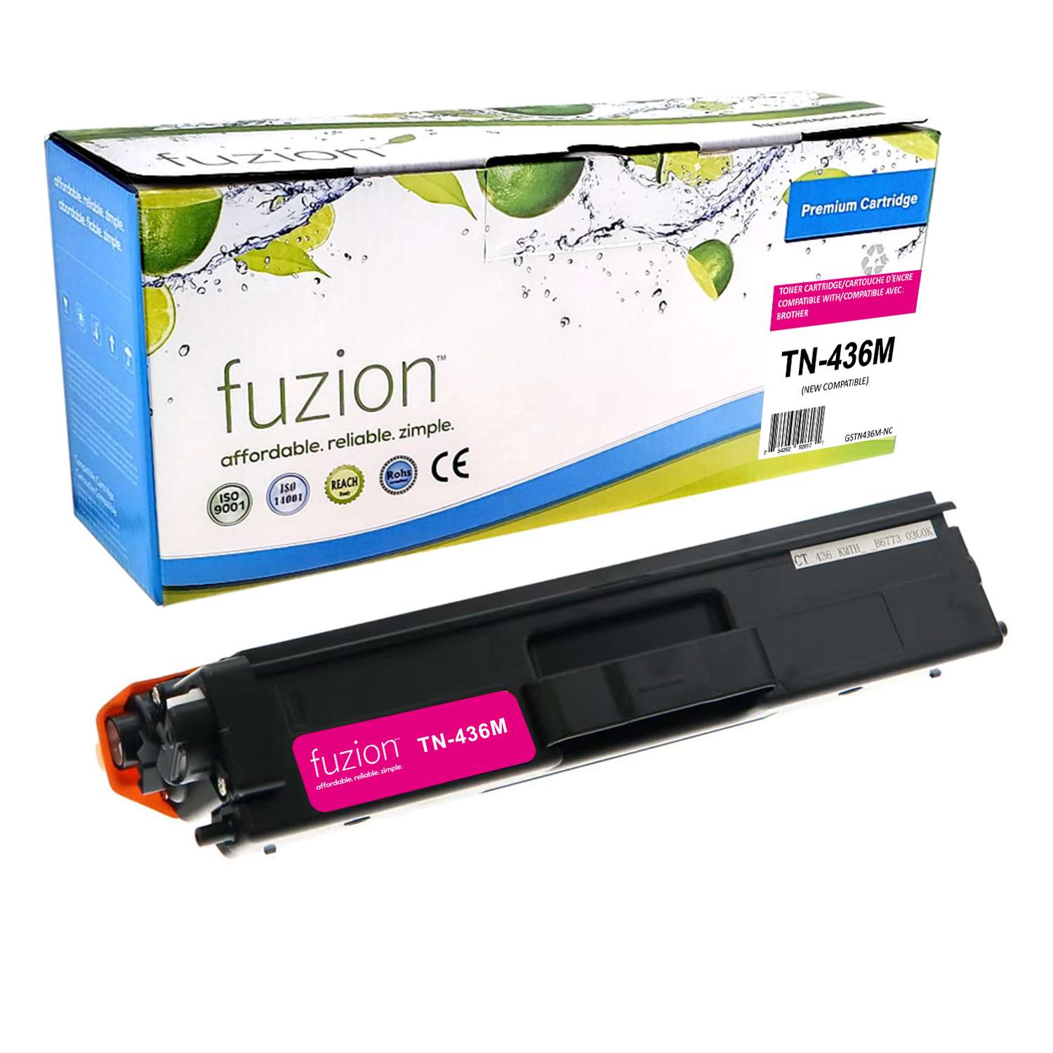 Brother TN436M Compatible Super High Yield - Magenta Toner Cartridge - Fuzion