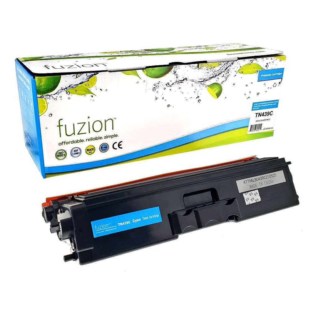 Brother TN439C Compatible High Yield - Cyan Toner Cartridge - Fuzion