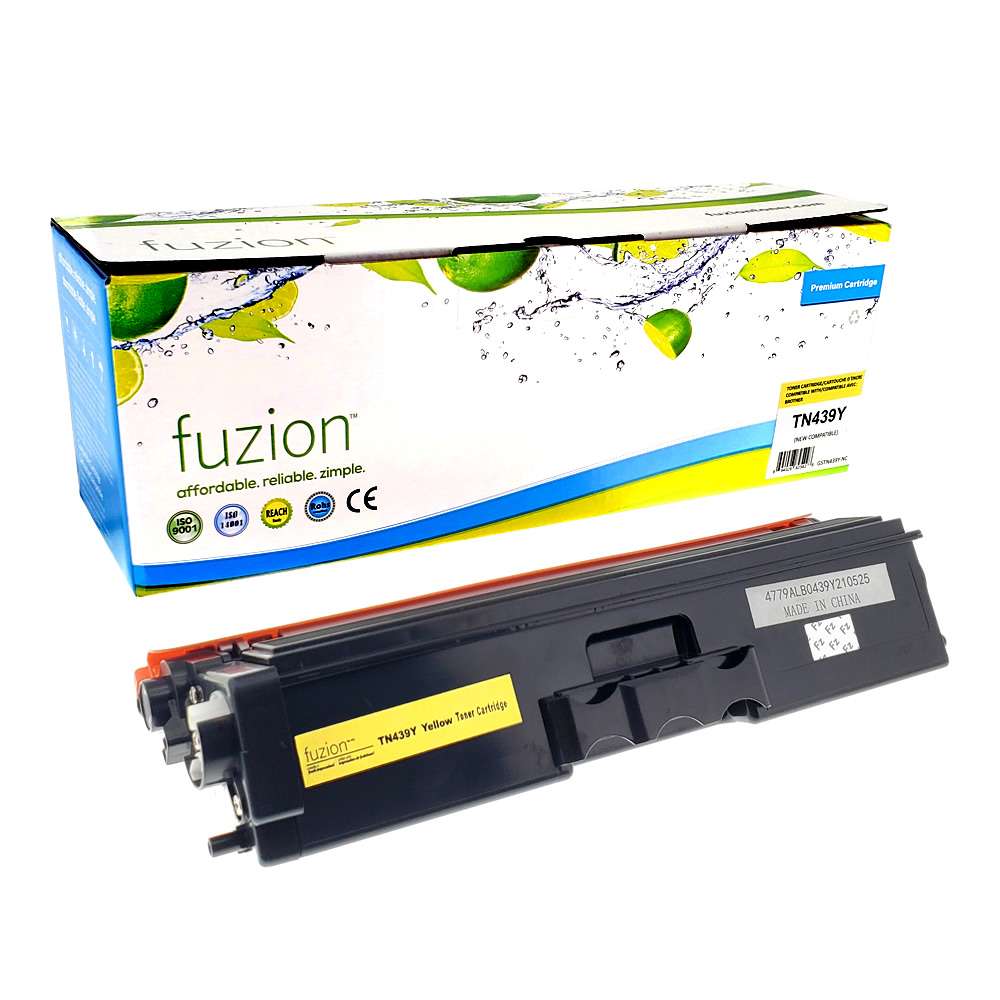 Brother TN439Y Compatible High Yield - Yellow Toner Cartridge - Fuzion