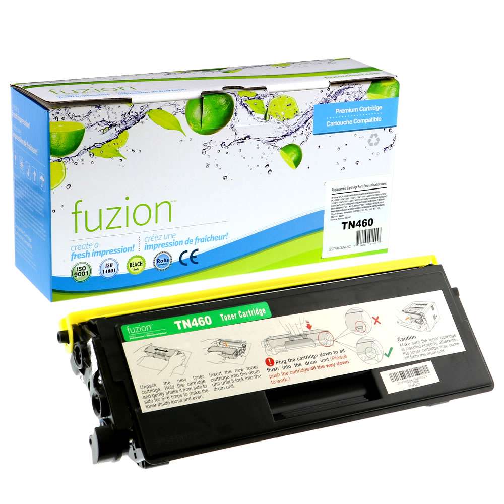Brother TN460/560/570 Compatible High Yield - Black Toner Cartridge - Fuzion