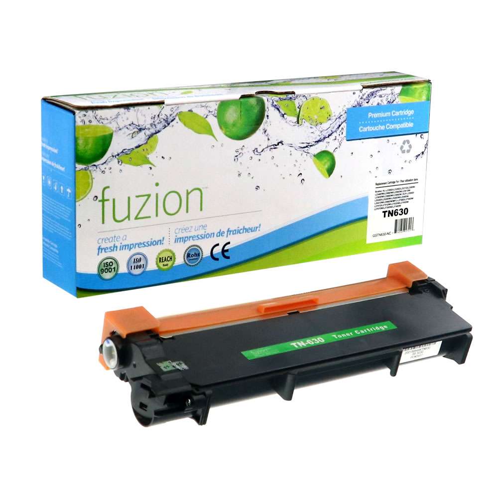 Brother TN630 Compatible High Yield - Black Toner Cartridge - Fuzion