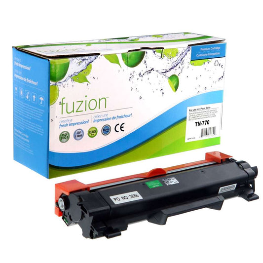 Brother TN770 Compatible High Yield - Black Toner Cartridge - Fuzion