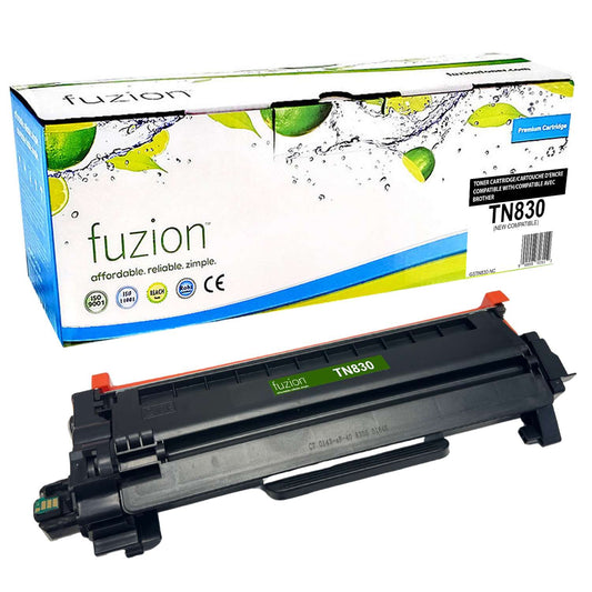 Brother TN830 Compatible - Black Toner Cartridge - Fuzion