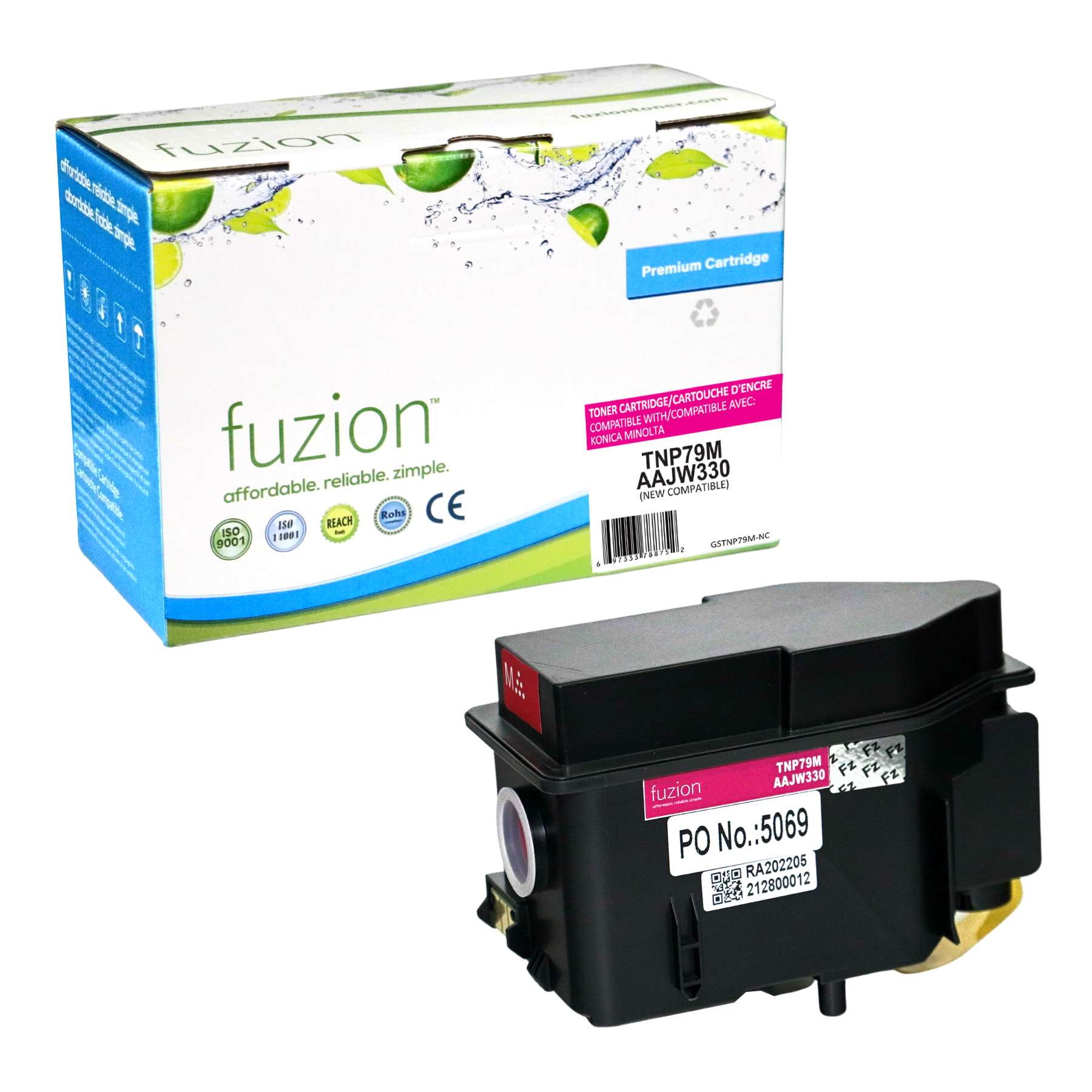Konica MinoltaTNP79M Compatible Toner Cartridge - Magenta - Fuzion