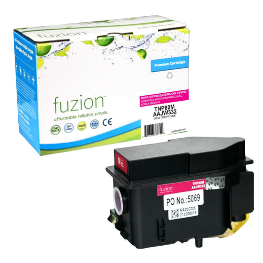Konica MinoltaTNP80M Compatible Toner Cartridge - Magenta - Fuzion
