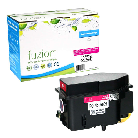 Konica MinoltaTNP81M Compatible Toner Cartridge - Magenta - Fuzion