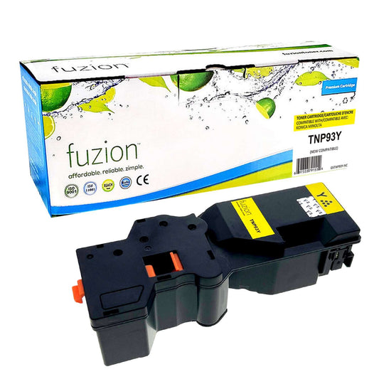 Konica MinoltaTNP93Y Compatible Toner Cartridge - Yellow - Fuzion