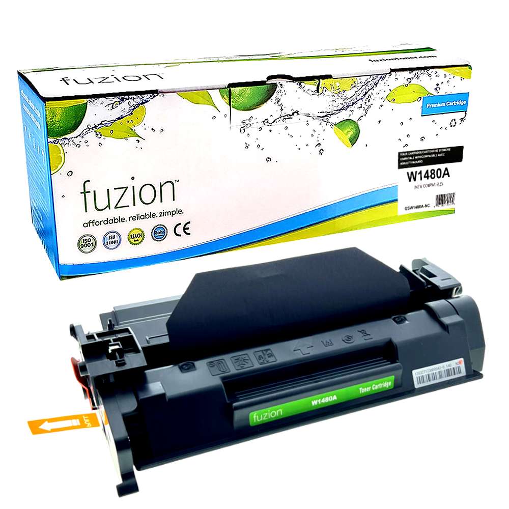 HP W1480A (148A) Compatible Toner Cartridge - Black - Fuzion