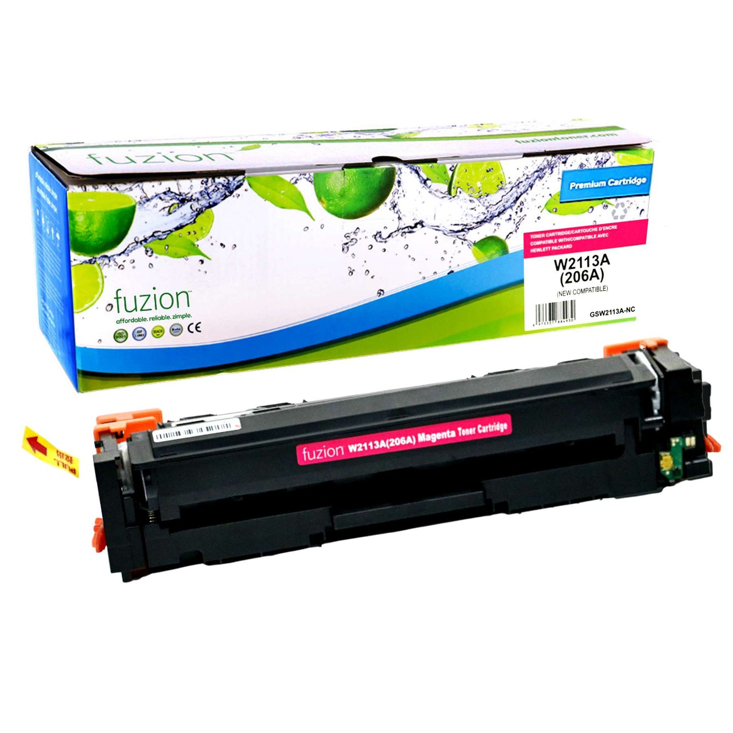 HP W2113A (206A) Compatible Toner Cartridge - Magenta - Fuzion