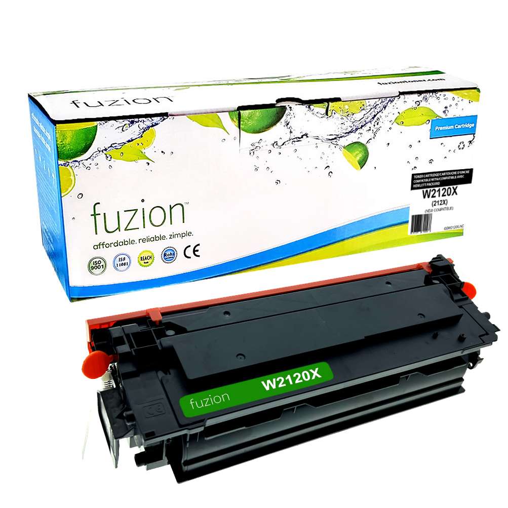 HP W2120X (212X) Compatible Toner Cartridge High Yield - Black - Fuzion