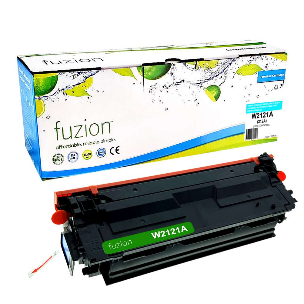 HP W2121A (212A) Compatible Toner Cartridge - Cyan - Fuzion