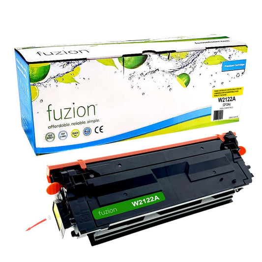 HP W2122A (212A) Compatible Toner Cartridge - Yellow - Fuzion