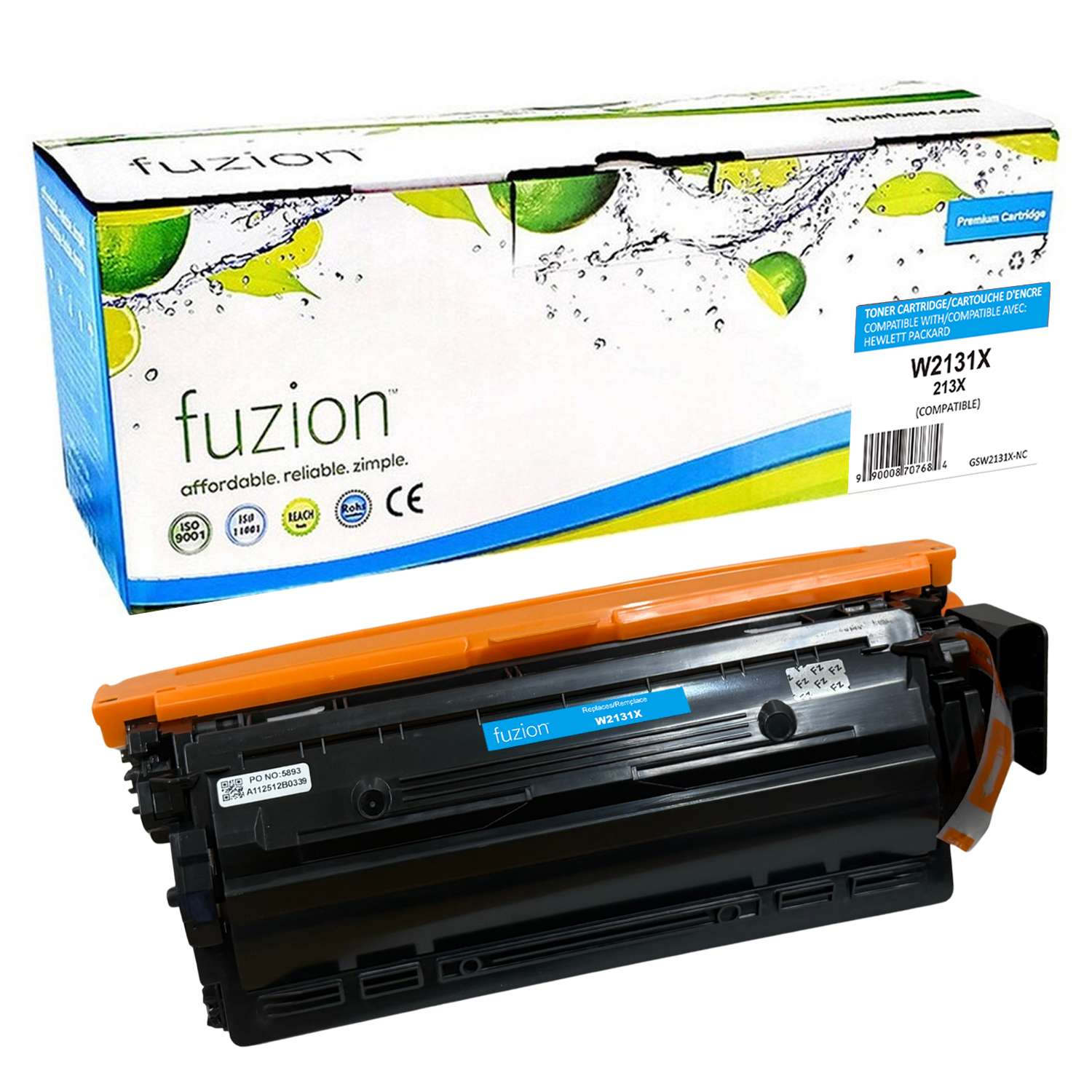 HP W2131X (213X) Compatible Toner High Yield - Cyan - by Fuzion