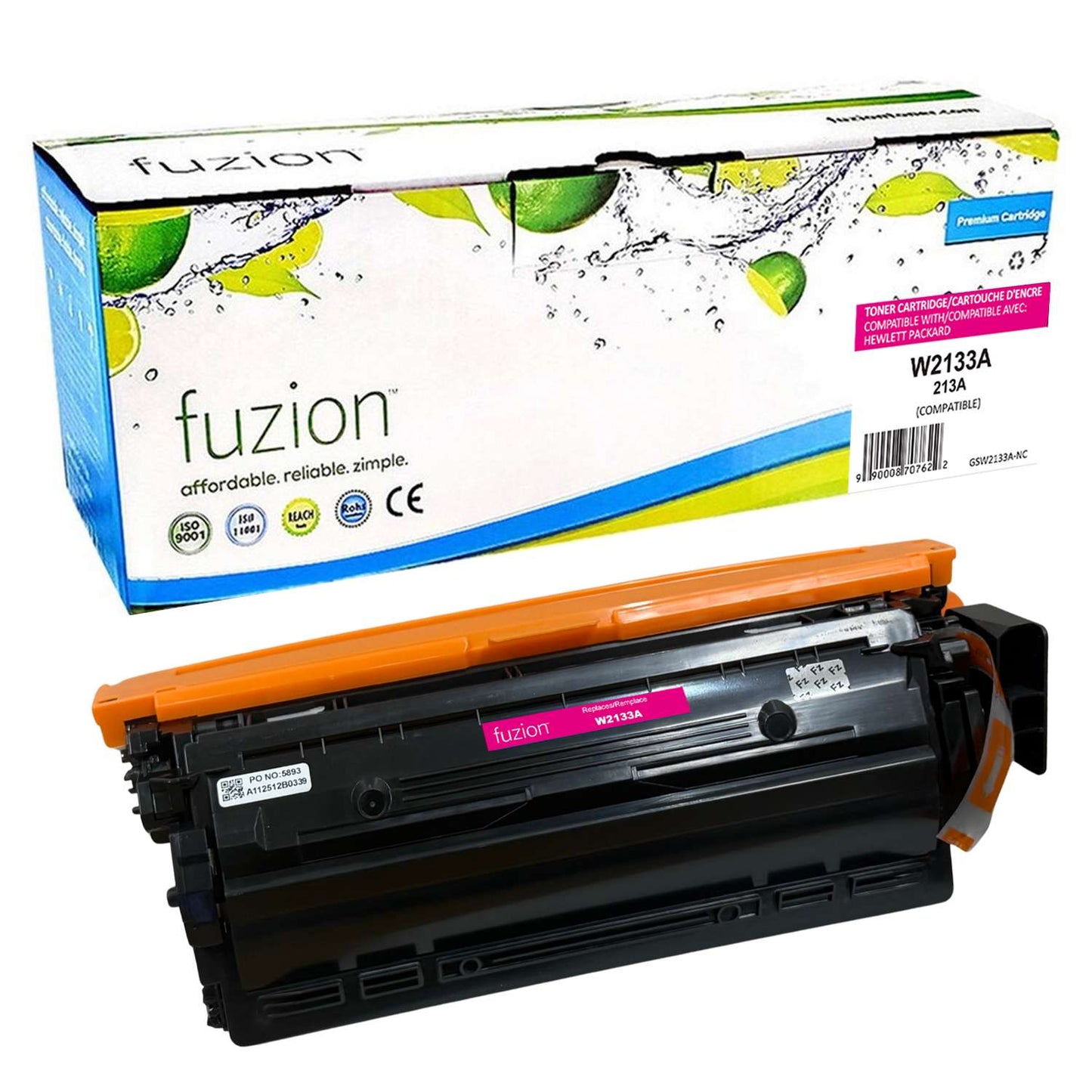 HP W2133A (213A) Compatible Toner - Magenta - by Fuzion