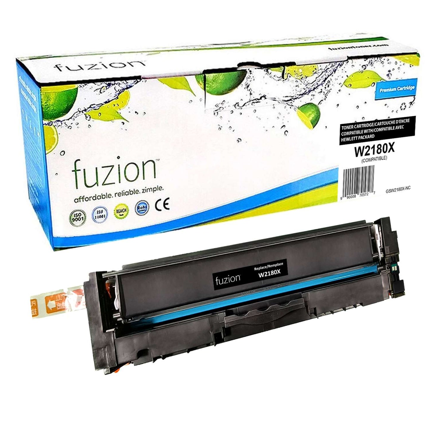 HP W2180X (218X) Compatible High Yield Toner Cartridge - Black - Fuzion