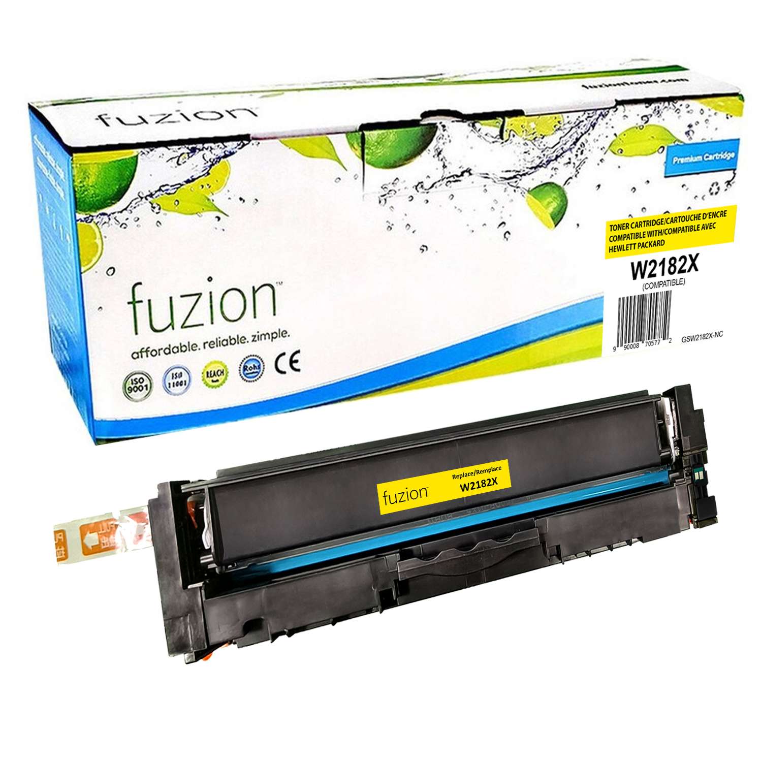HP W2182X (218X) Compatible High Yield Toner Cartridge - Yellow - Fuzion