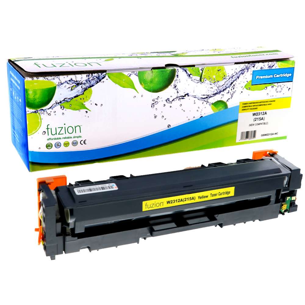 HP W2312A (215A) Compatible Toner Cartridge - Yellow - Fuzion