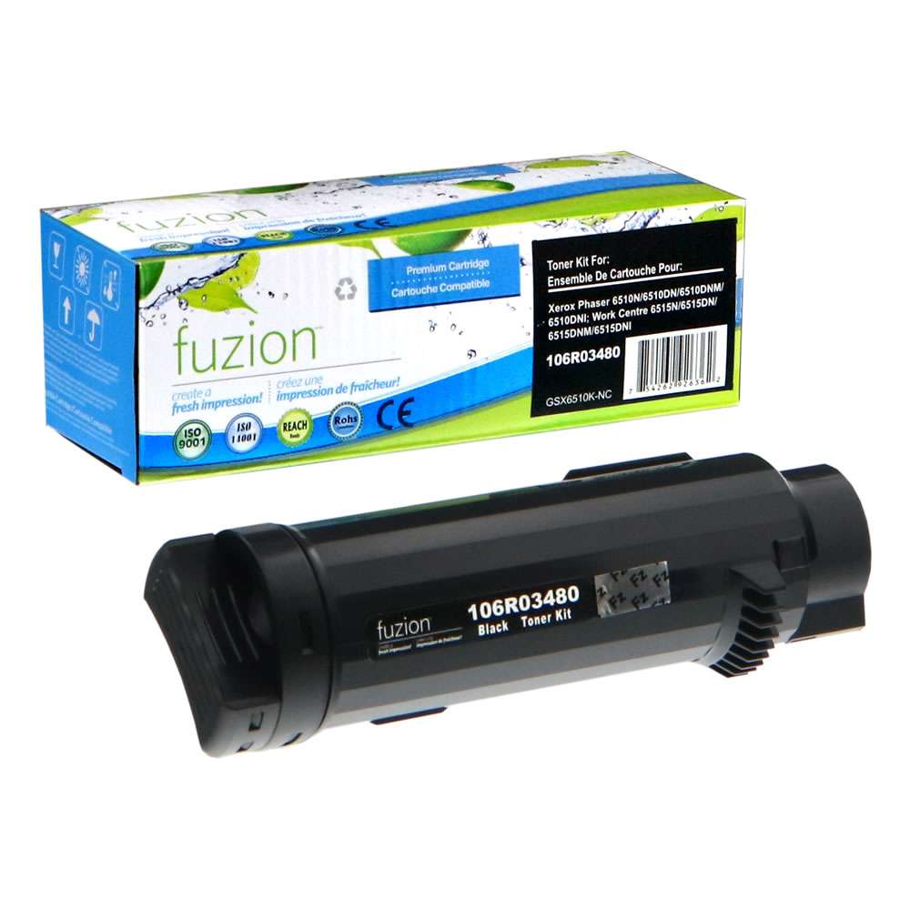 Xerox 106R03480 Compatible Toner Cartridge - Black - Fuzion