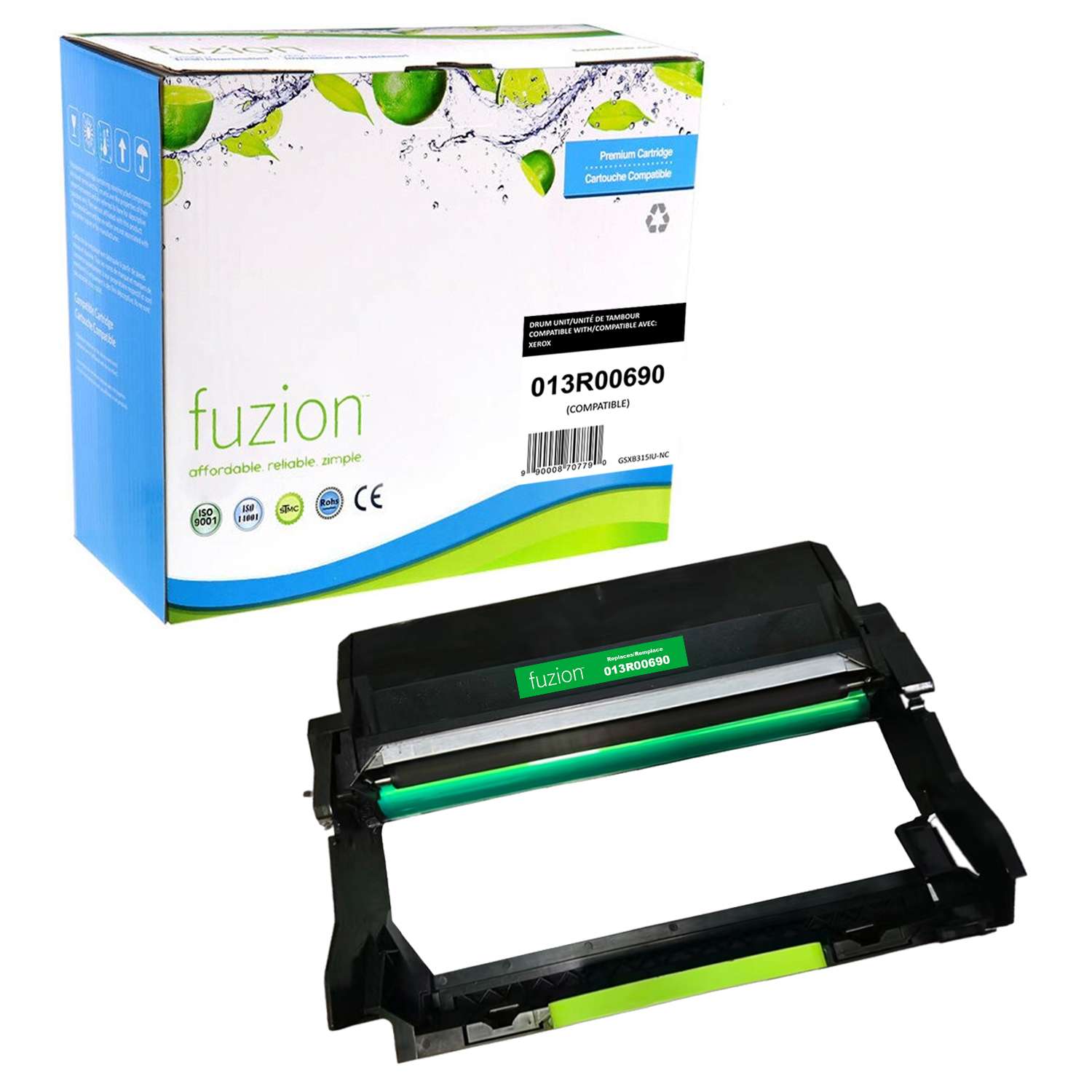 Xerox 013R00690 Compatible Imaging Unit - Black - by Fuzion