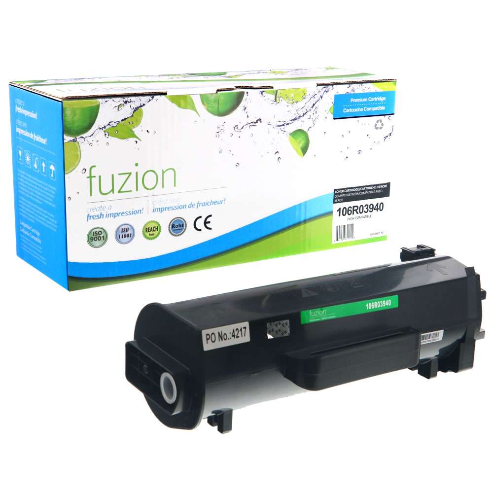 Xerox 106R03940 Compatible Toner Cartridge - Black - Fuzion