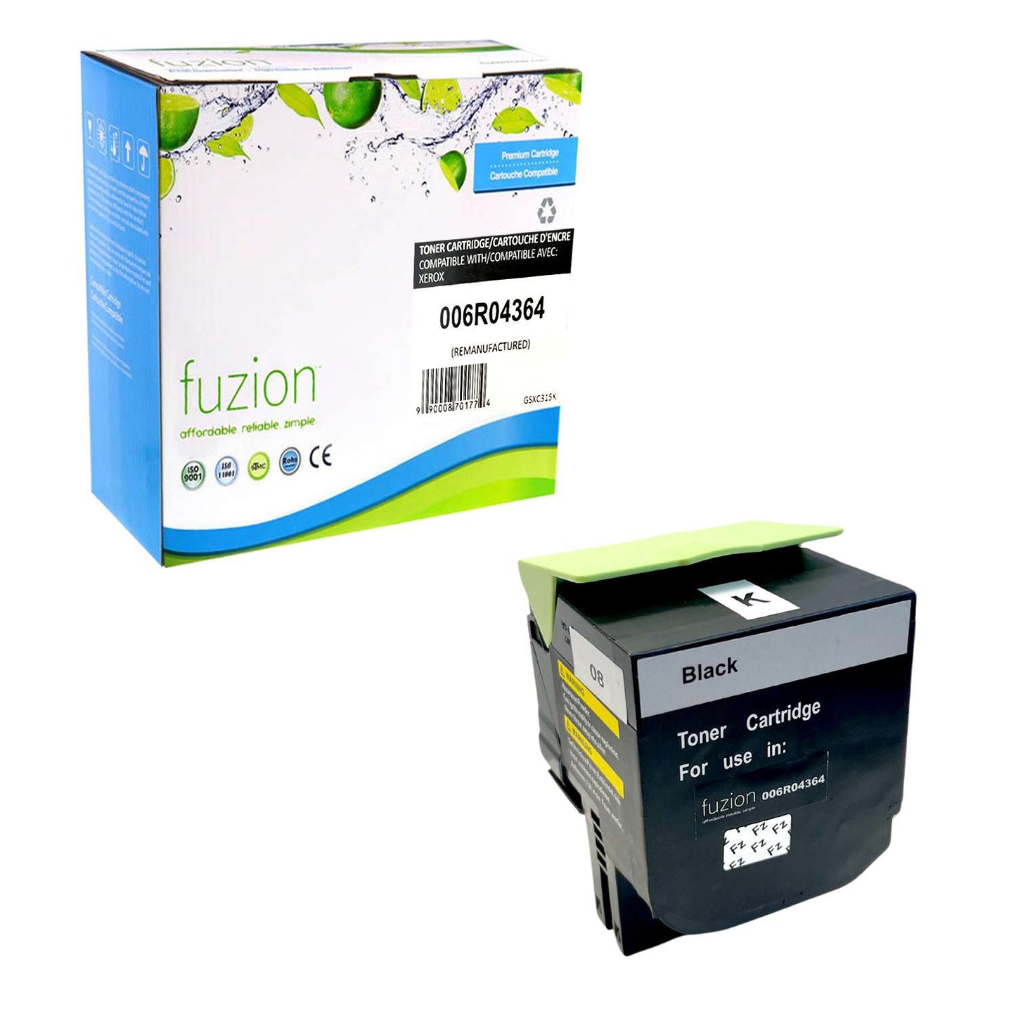 Xerox 006R04364 Remanufactured Toner Cartridge High Yield - Black - Fuzion