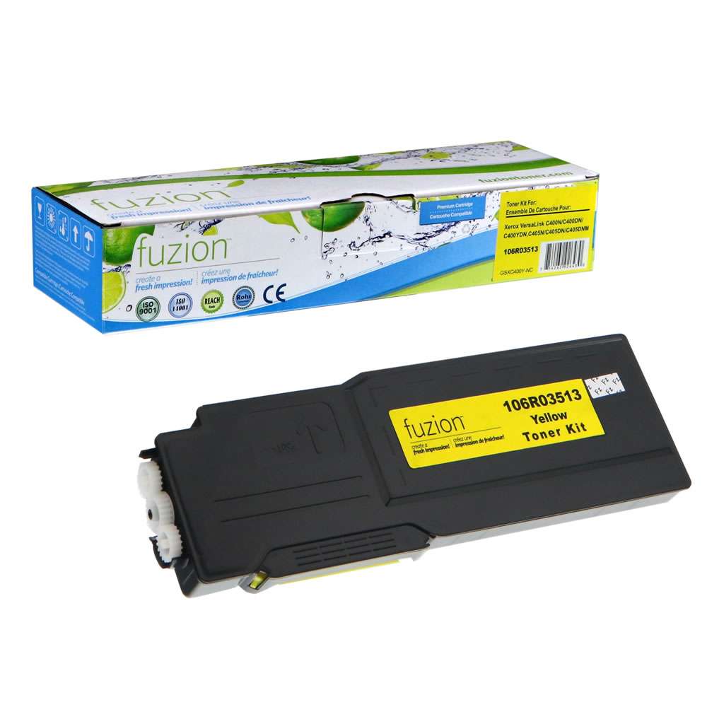 Xerox 106R03513 Compatible Toner Cartridge - Yellow - Fuzion