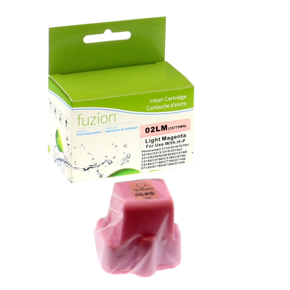 HP 02 Remanufactured Ink Cartridge - Light Magenta - Fuzion