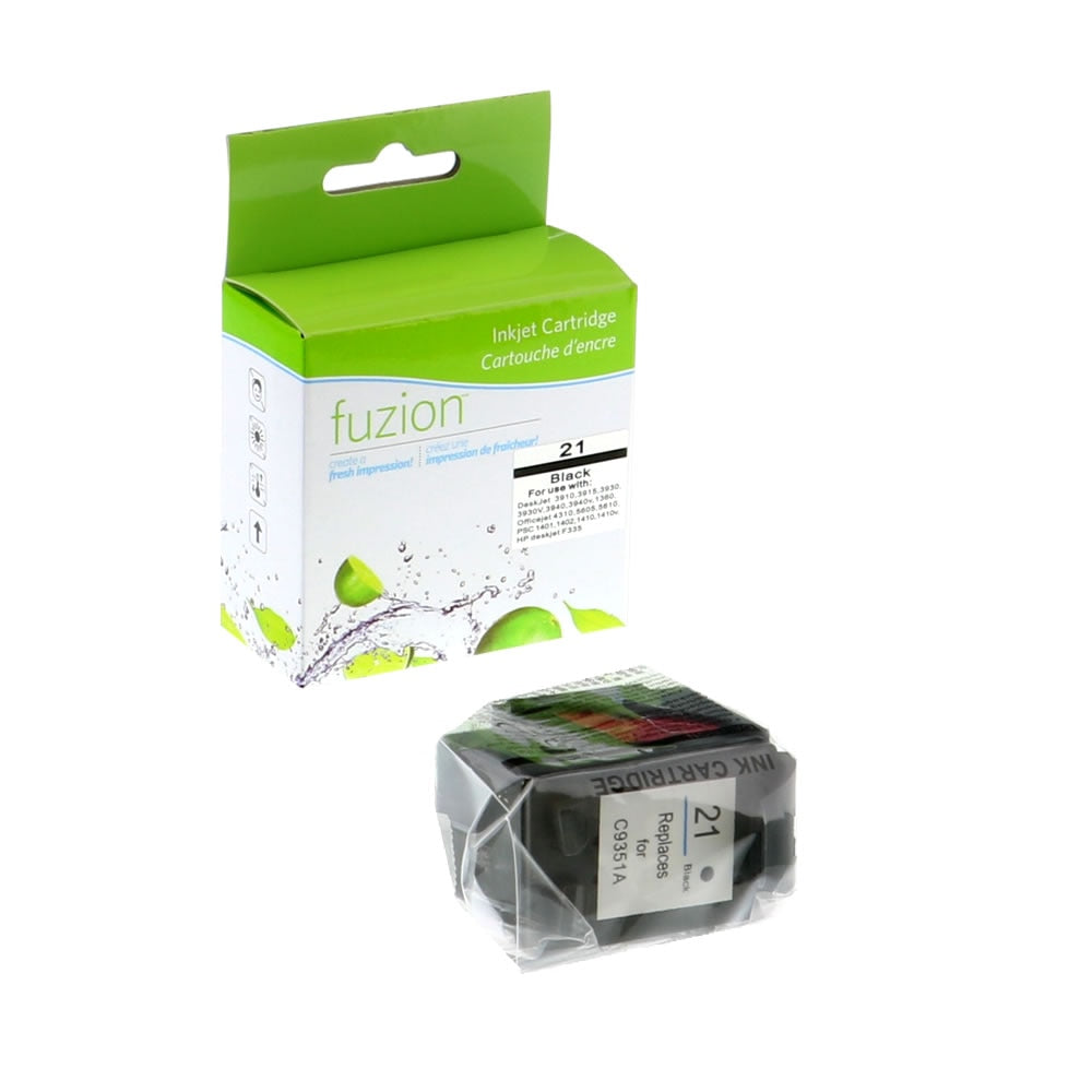 HP 21 Remanufactued Ink Cartridge - Black - Fuzion