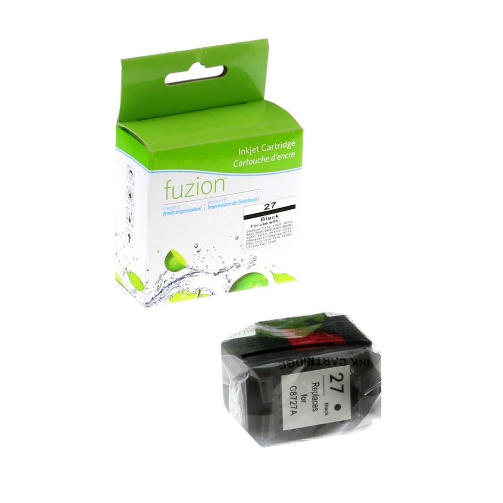 HP 27 Remanufactured Ink Cartridge - Black - Fuzion