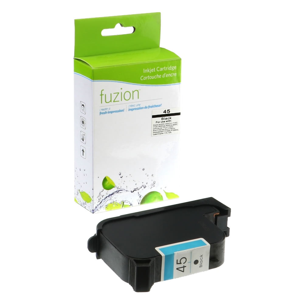 HP 45 Remanufactured Ink Cartridge - Black - Fuzion