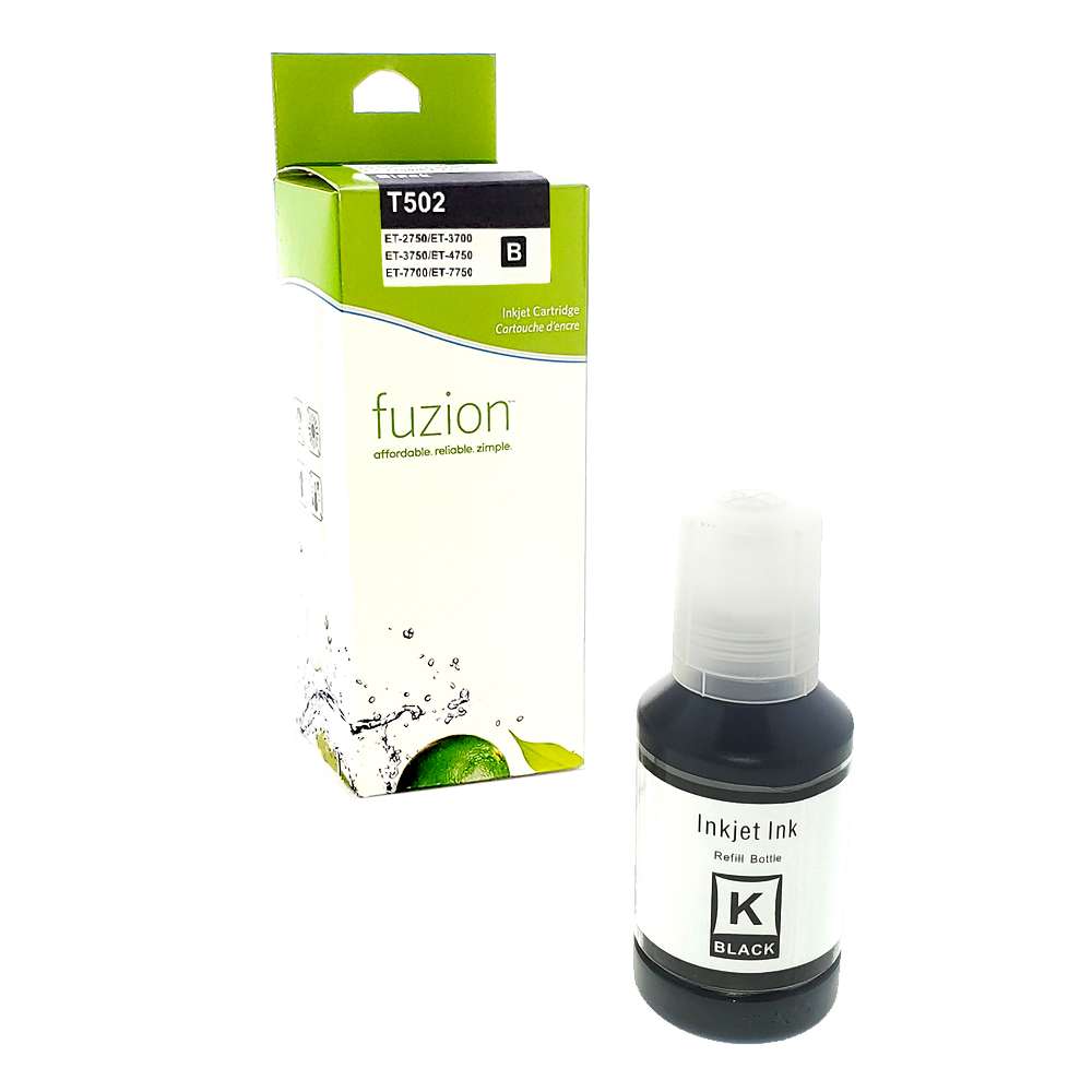Epson T502120-S Compatible Ink Cartridge - Black - Fuzion