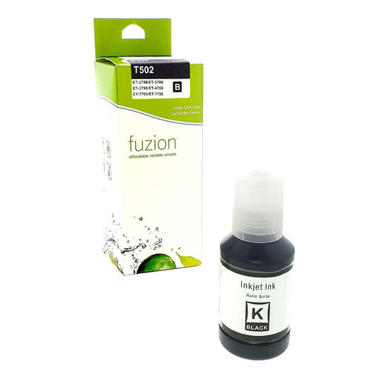 Epson T502120-S Compatible Ink Cartridge - Black - Fuzion