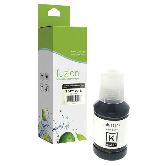 Epson T542120-S Compatible Ink Bottle - Black - by Fuzion