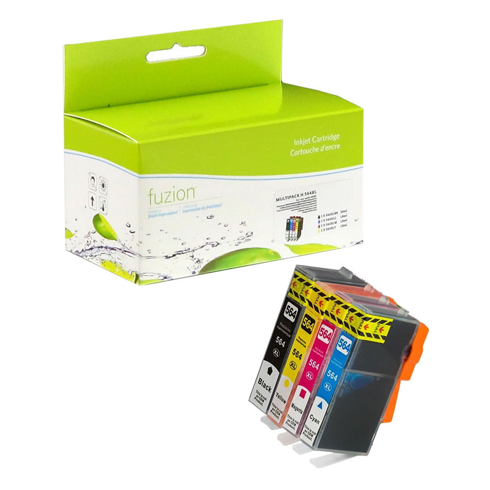 HP 564XL Compatible Ink Cartridge Set - C/K/M/Y - Fuzion