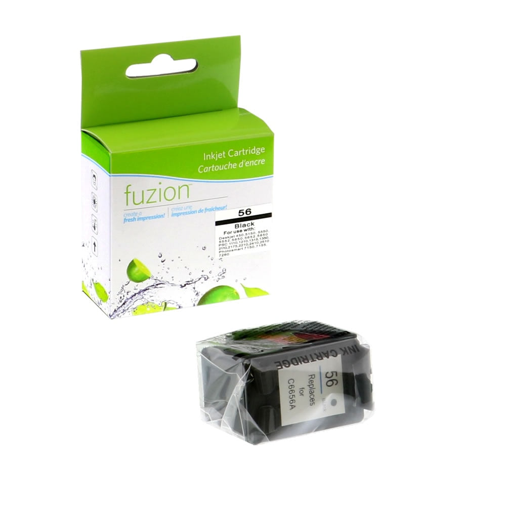 HP 56 Remanufactured Ink Cartridge - Black - Fuzion