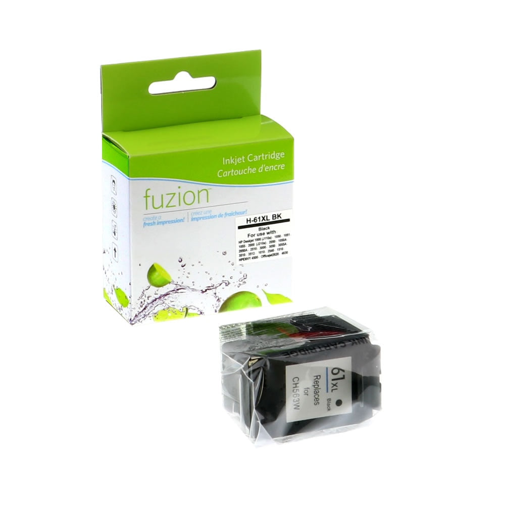 HP 61XL Remanufactured Ink Cartridge - Black - Fuzion