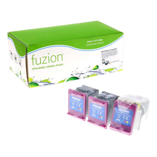 HP 63XL Remanufactured Infinite Ink Kit (3) - HY CMY - Fuzion