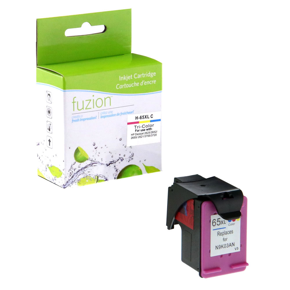 HP 65XL Remanufactured Tri-colour Ink Cartridge - High Yield CMY - Fuzion