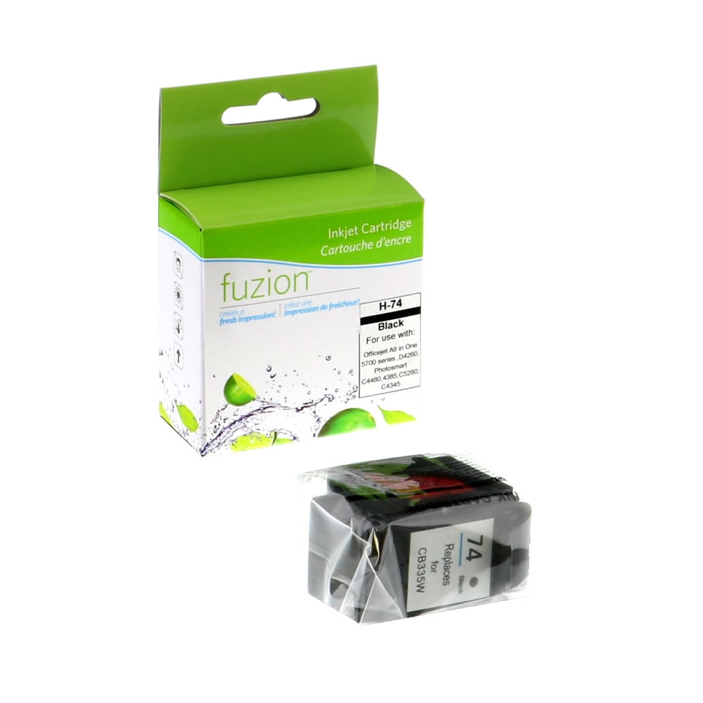 HP 74 Remanufactured Ink Cartridge - Black - Fuzion